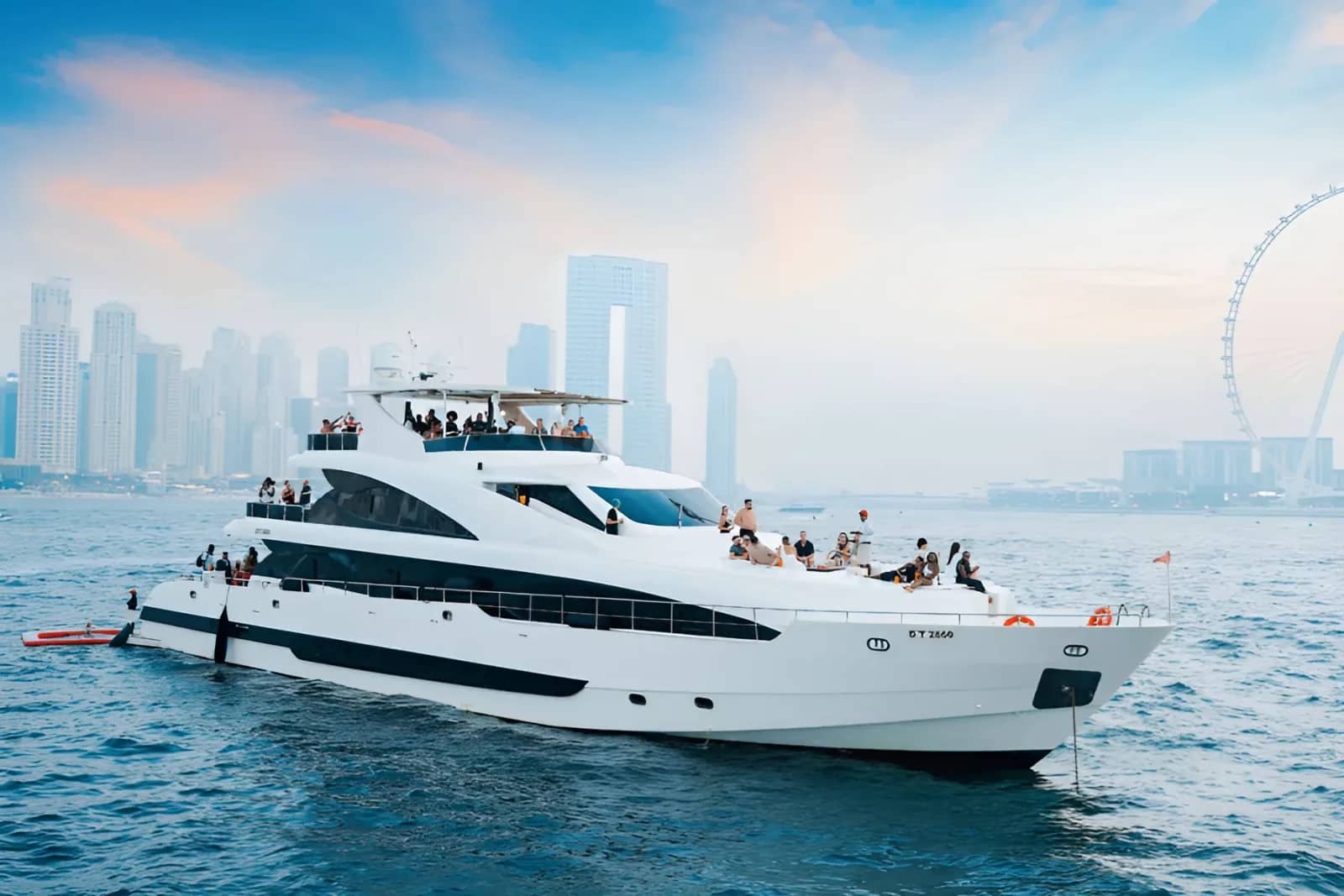 Luxury Superyacht Tour with Live DJ, Swimming & Open Bar: Experience Dubai, United Arab Emirates